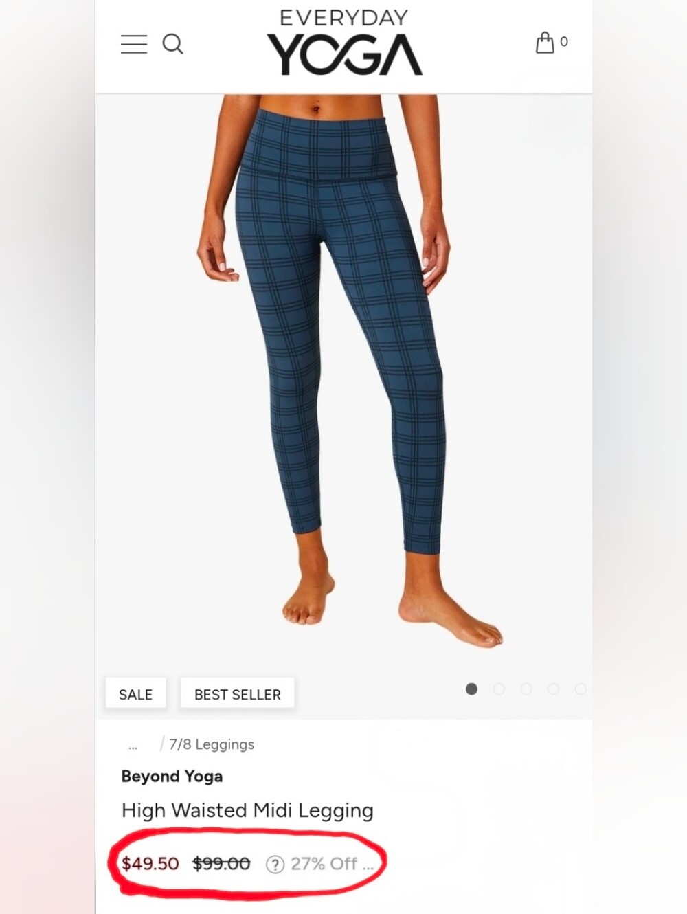 BEYOND YOGA High Waisted Middi Legging